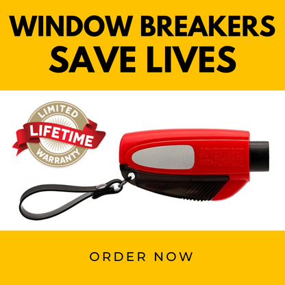 2-in-1 Safety Hammer & Seatbelt Cutter
